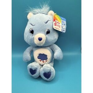 Care Bears 8" Stuffed Plush Blue Grumpy Bear Grumpy Face Jakks Pacific 2007